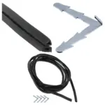 Oven Door Gasket 2.4m Right‑Angle Clips for Belling Stoves