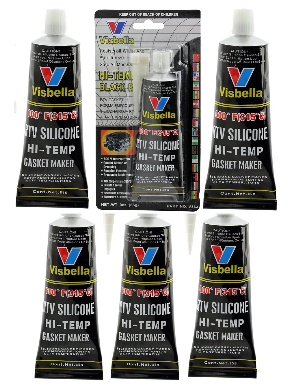 Oven Glass Door Sealant – High Temp Silicone 80°F‑600°F