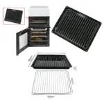 Oven Grill Pan with Drip Tray – Fits Dometic Swift/Elddis, 355×280mm