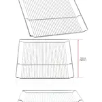 Oven Grill Shelf Wire Rack 465x365 – Fits NEFF, Bosch, Siemens