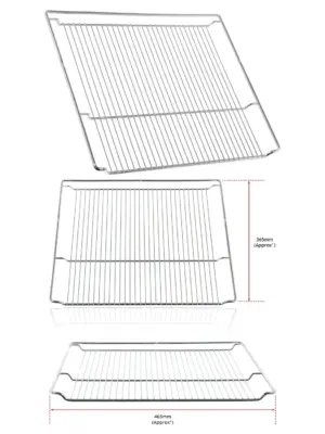 Oven Grill Shelf Wire Rack 465x365 – Fits NEFF, Bosch, Siemens