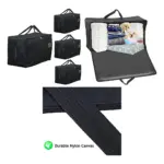 Pack of 4 Extra Large Black Canvas Baby Diaper Changing Bags – 100L