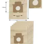 Panasonic MC‑E Vacuum Cleaner Replacement Dust Bags - 5 Pack