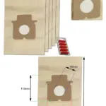 Panasonic MC-E Vacuum Dust Bags – 5 Pack with 5 Fresheners