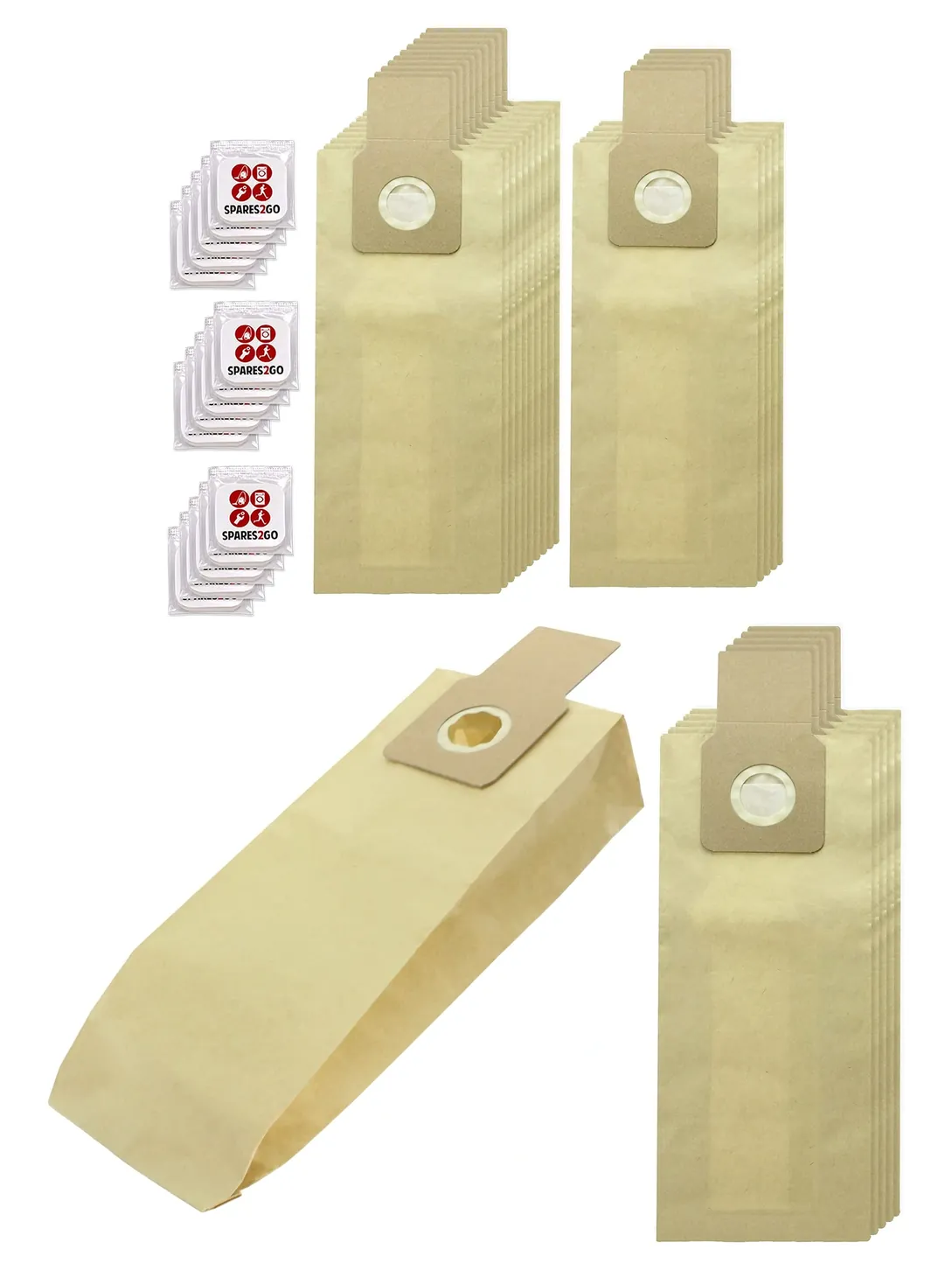 Panasonic Vacuum Cleaner Double‑Wall Dust Bags – 15 Pack + 15 Freshener Tabs