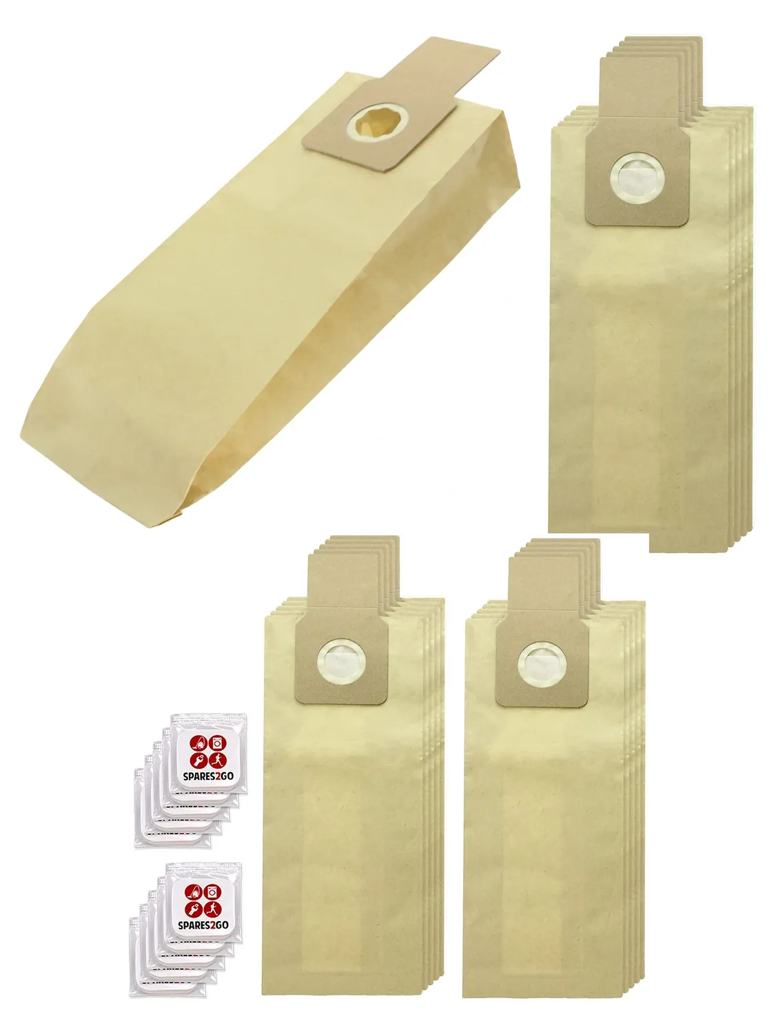 Panasonic Vacuum Cleaner Dust Bags – 10 Pack + 10 Freshener Tabs