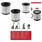 Parkside Lidl Vacuum Filter 2-Pack for PWD12/20/25/30 PNTS1400