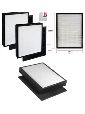 Philips AC2889 or AC3829 HEPA NanoProtect Filter 2 Pack with Freshener