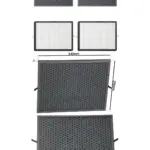 Philips Air Purifier Filter Pack – 4 Compatible with AC3256/9/10