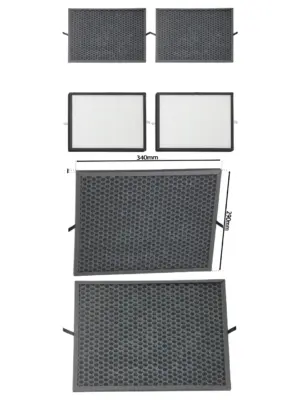 Philips Air Purifier Filter Pack – 4 Compatible with AC3256/9/10