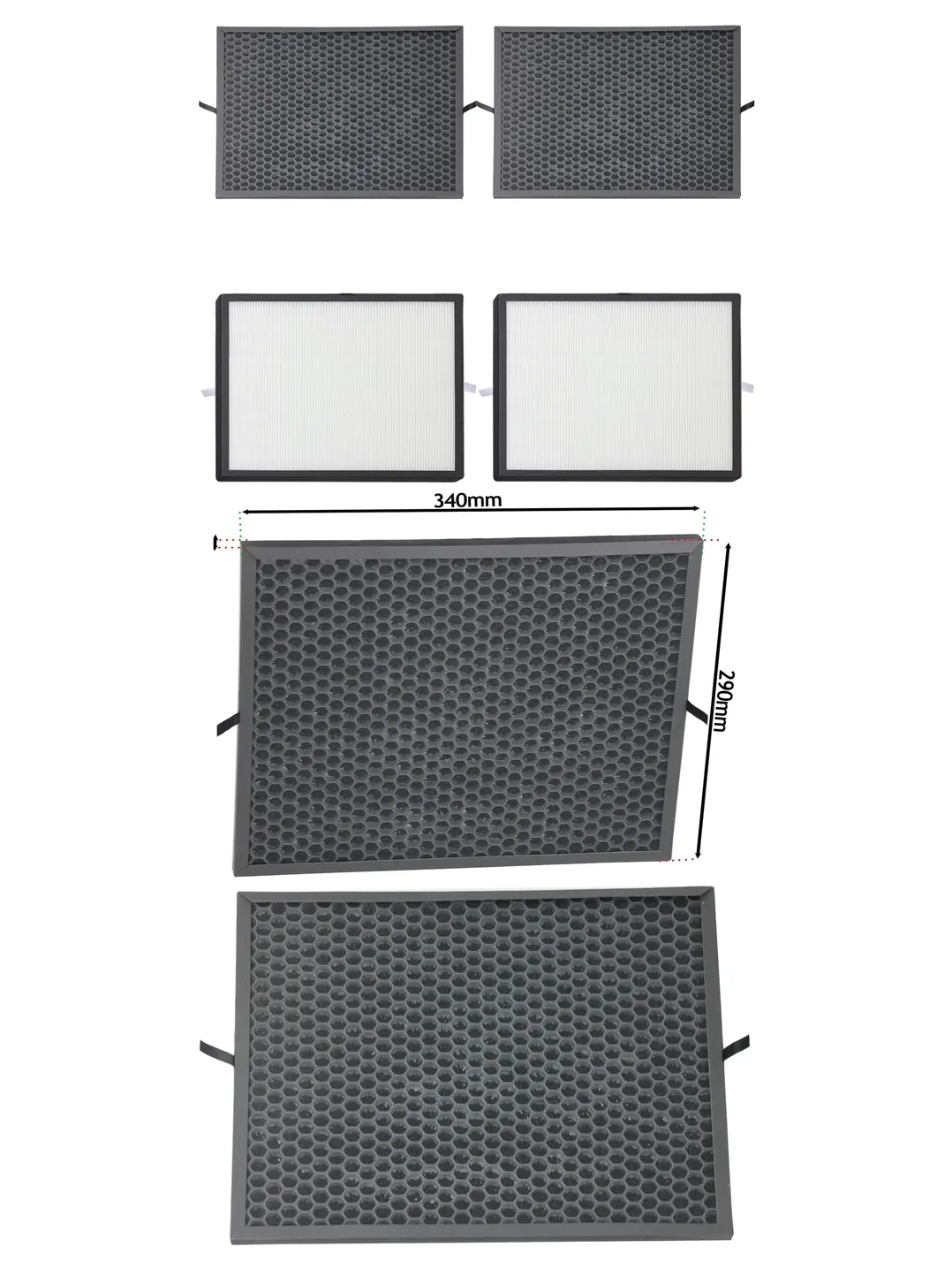 Philips Air Purifier Filter Pack – 4 Compatible with AC3256/9/10