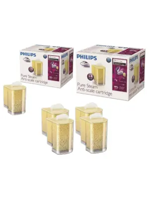 Philips Pure Steam Generator Iron with Anti-Scale Cartridges (4) GC004