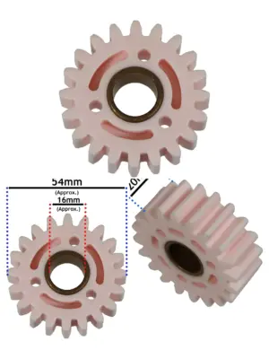 Pink Toothed Gear for Qualcast Classic 35S/43S Petrol Mower