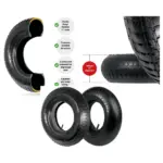 Pneumatic 4.00-8 & 4.80-8 Tires + 2 Inner Tubes for Wheelbarrow & Cart