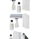 Polti Window & Glass Vacuum Spray Bottle Kit Pads + 500ml Detergent