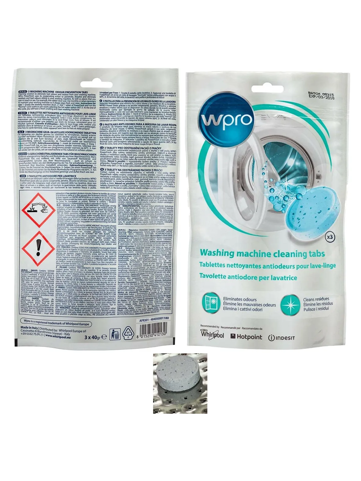 Powerfresh Washing Machine Cleaner Tablets – 3 Odor‑Removing Wash Pods