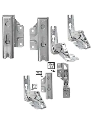 Privileg Fridge Door Hinge Set – Left & Right, Model 3363/3362