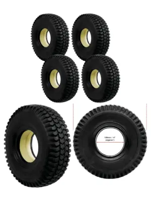 Puncture‑Free 3.00×4 Solid Block‑Tread Mobility Scooter Tire 260×85