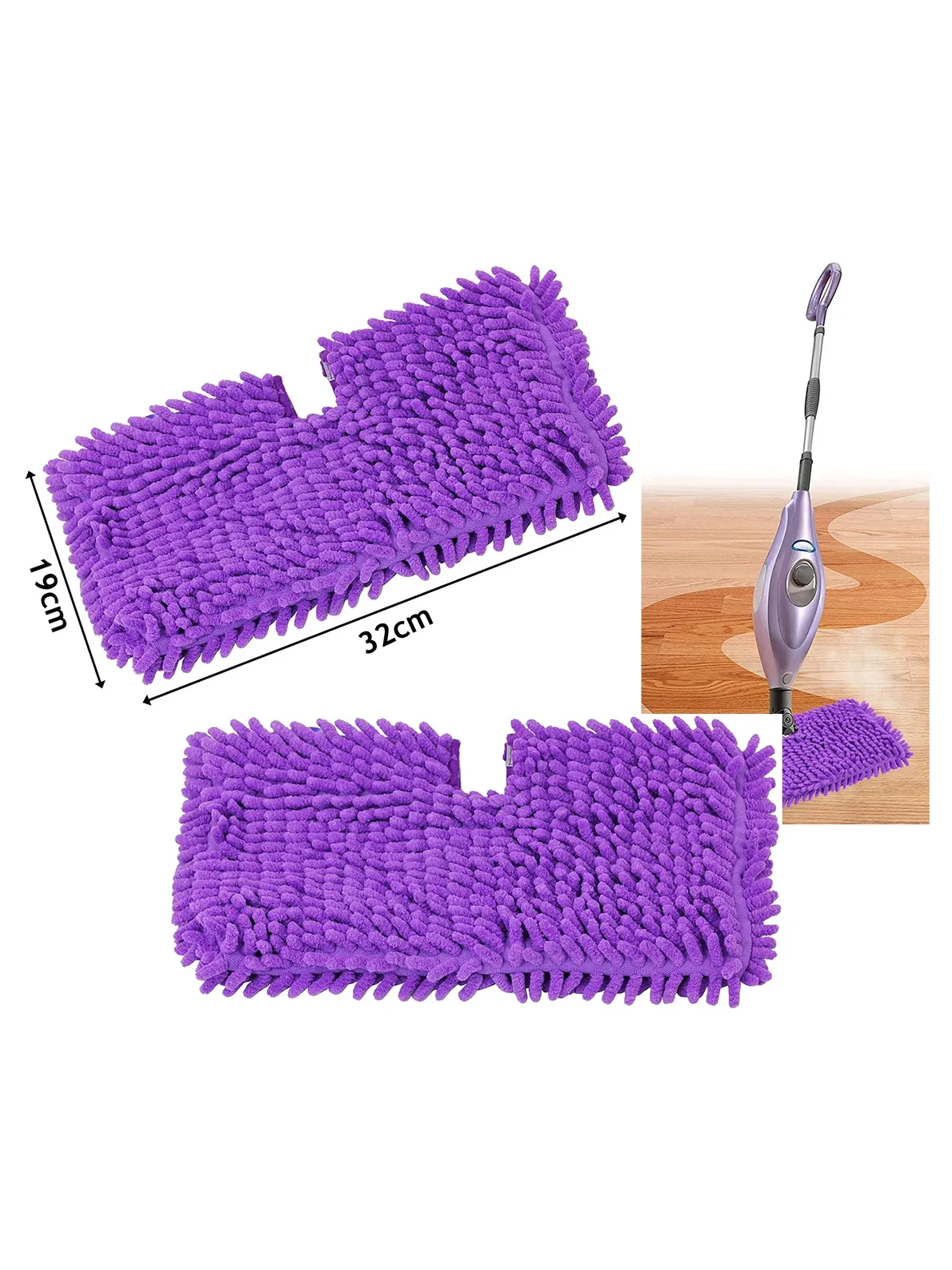 Purple Shark Steam Cleaner Pad – Fits S3450 S3452 S3455K SE450