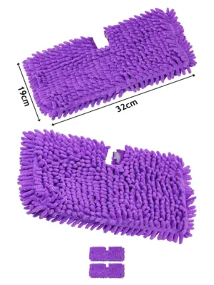 Purple Shark Steam Mop Cover Pads – Pack of 2, fits S3450/S3550/SE450