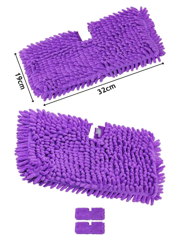Purple Shark Steam Mop Cover Pads – Pack of 2, fits S3450/S3550/SE450