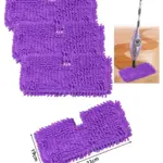 Purple Shark Steam Mop Pocket Pads - Pack of 3 for S2901-S3901