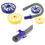 Purple Stretch Hose and Dual Pre and Post Filter Kit for Dyson DC07