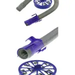 Purple Stretch Replacement Hose & HEPA Filter for Dyson DC07 Vacuum