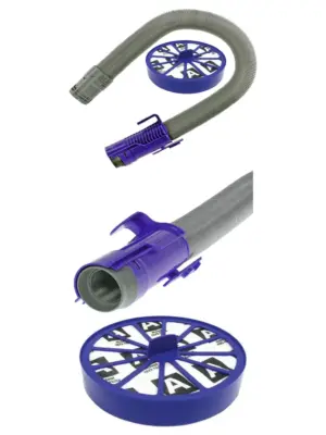 Purple Stretch Replacement Hose & HEPA Filter for Dyson DC07 Vacuum