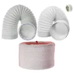 PVC Duct Extension Hose Kit 5x3m for Delonghi AC