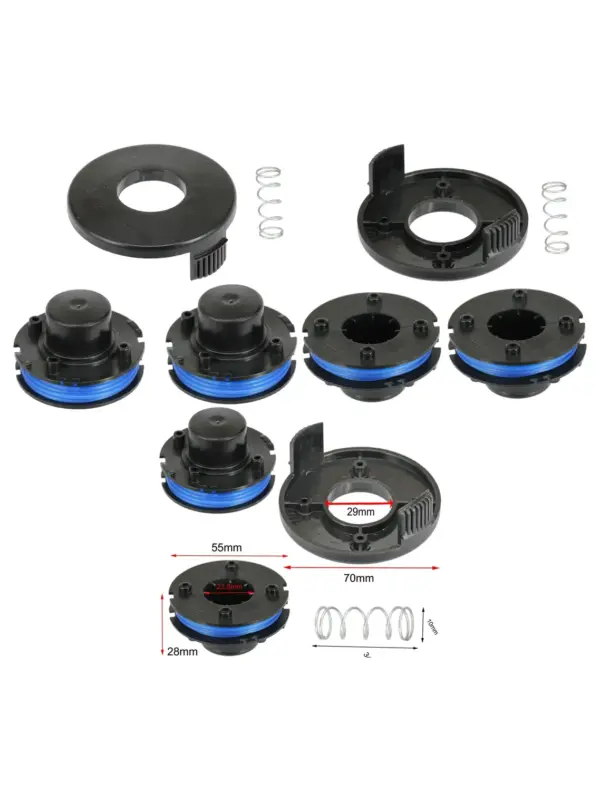 Qualcast Challenge Trimmer Line 2 Spools with Cover for GT2317