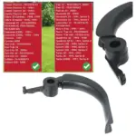 Qualcast Classic Electric Lawn Mower Replacement Handle Lever - Black