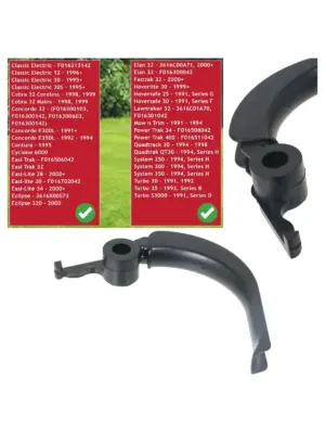 Qualcast Classic Electric Lawn Mower Replacement Handle Lever - Black