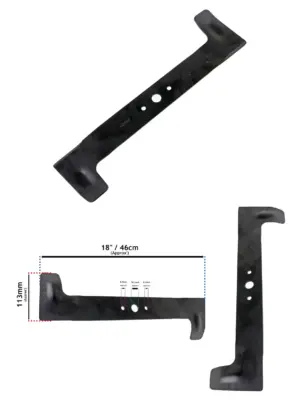 Qualcast Quadtrack 45 46cm Blade for Petrol Rotary Lawn Mower