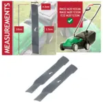 Qualcast RM32 32cm Metal Lawn Mower Blade – Pack of 2 Replacement