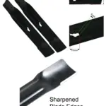 Qualcast RM34 34cm Metal Lawn Mower Blade – 2 Pack