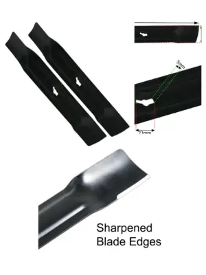 Qualcast RM34 34cm Metal Lawn Mower Blade – 2 Pack