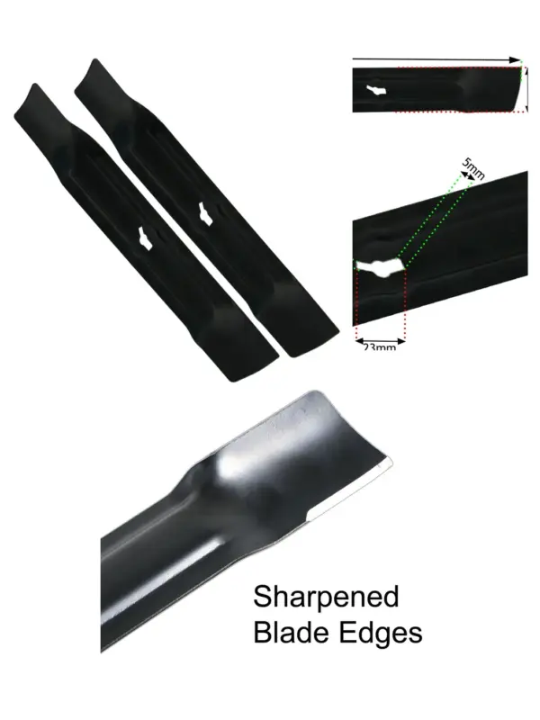Qualcast RM34 34cm Metal Lawn Mower Blade – 2 Pack