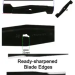 Qualcast RM40 40cm Replacement Lawn Mower Blade (MEB1840M) with Bolt