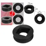 Rainwater Downpipe Adapter 65mm Square/68mm Round to 110mm Waste Drain
