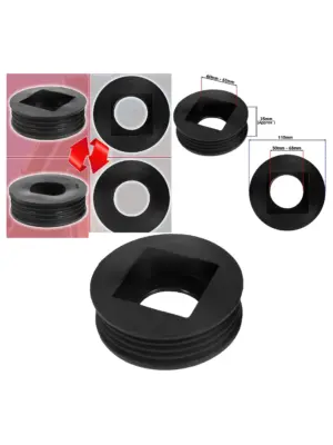 Rainwater Downpipe Adapter 65mm Square/68mm Round to 110mm Waste Drain