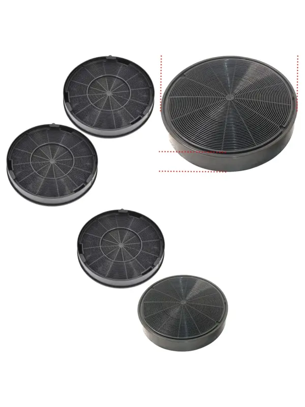 Rangemaster CLAHDC90 Carbon Filter Set – 200×30 mm, 2 Pack