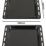 Rangemaster Enamel Baking Tray – 448×360×25 mm Oven Pan