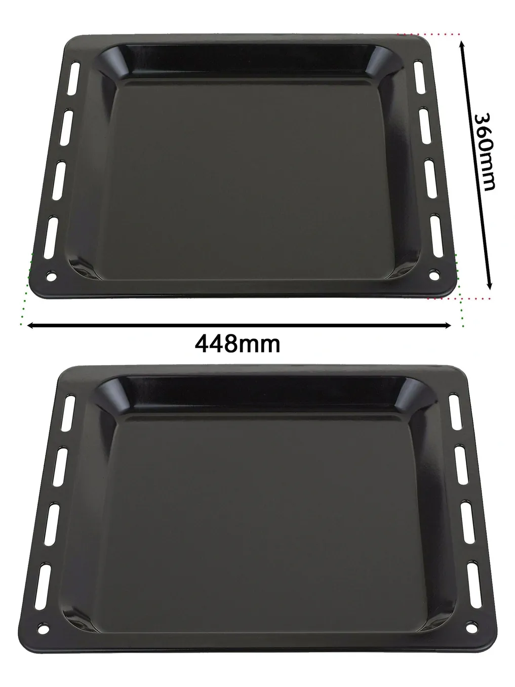 Rangemaster Enamel Baking Tray – 448×360×25 mm Oven Pan