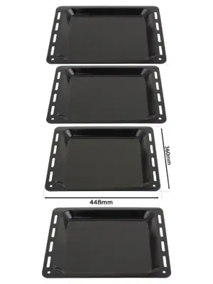 Rangemaster Enamel Oven Baking Tray – 448×360×25 mm, Pack of 2