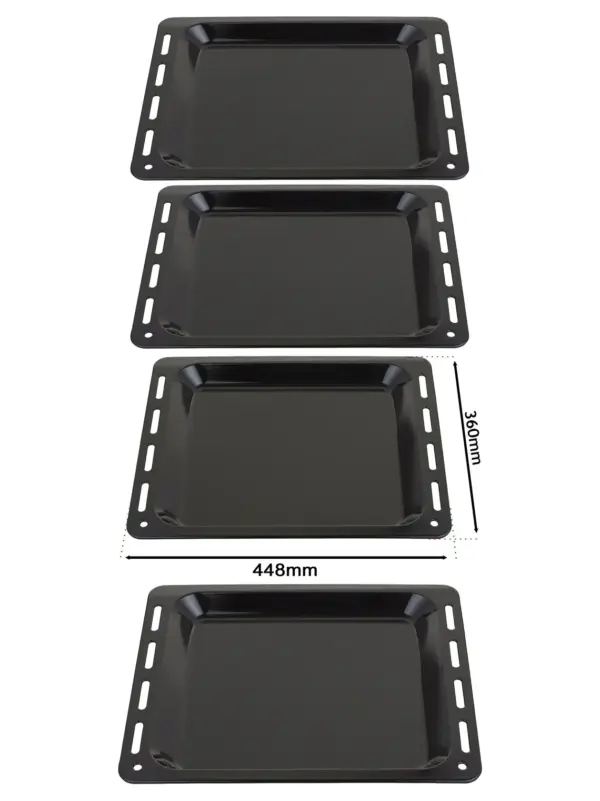 Rangemaster Enamel Oven Baking Tray – 448×360×25 mm, Pack of 2