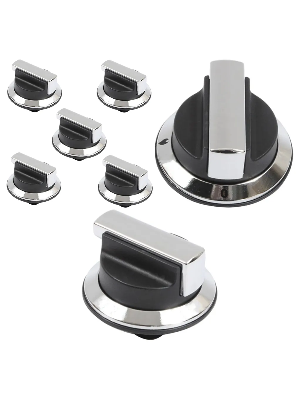 RangeMaster Replacement Control Knob Set - 5 for Cooker, Oven & Hob
