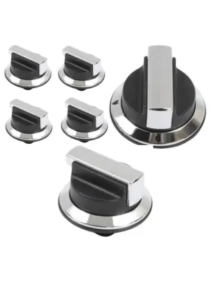 RangeMaster Replacement Control Knob Set for Cooker Oven Hob – 4 Pack
