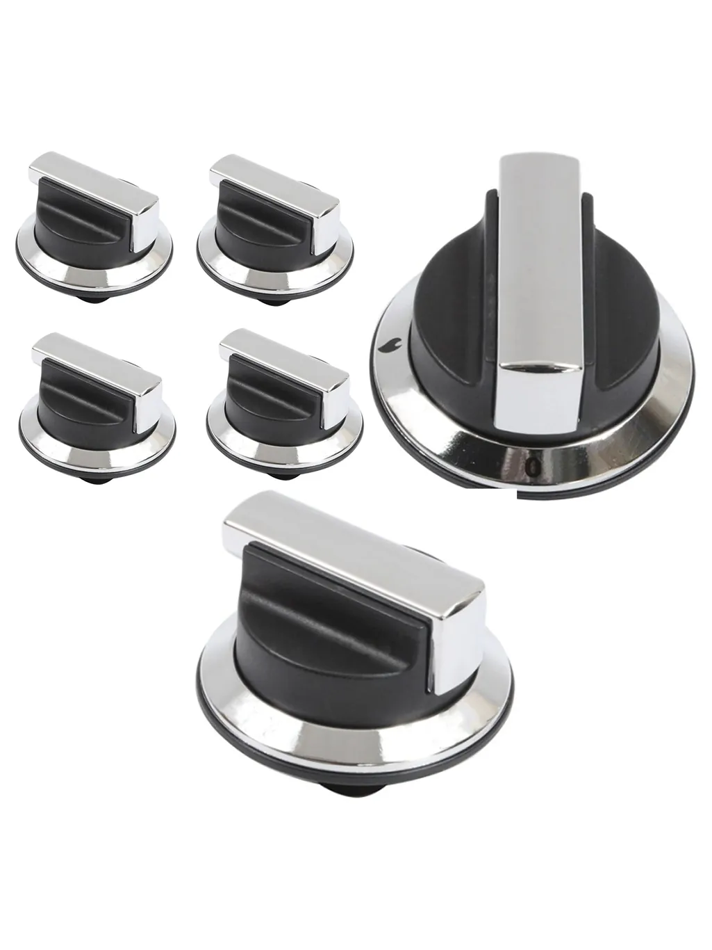RangeMaster Replacement Control Knob Set for Cooker Oven Hob – 4 Pack
