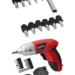 Rechargeable 3.6V Cordless Mini Screwdriver Set with Bits & Charger